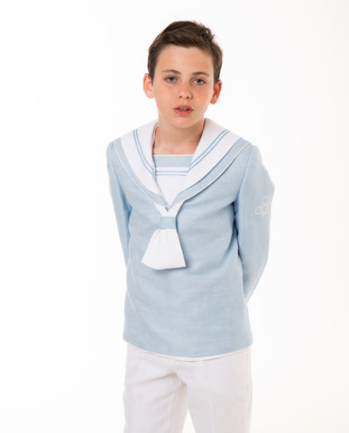 Marinero lino celeste