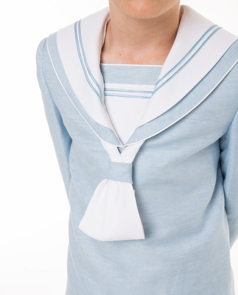 Marinero lino celeste
