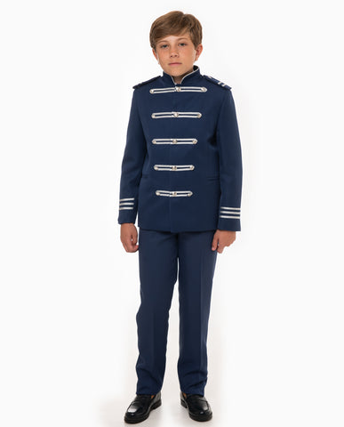Almirante cuello mao azul tinta