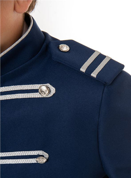 Almirante cuello mao azul tinta