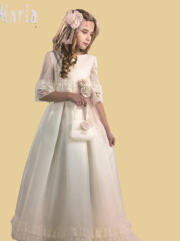 Vestido comunión beig